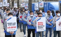 비노조 택배기사 단체, 택배노조에 CJ대한통운 파업 철회 촉구