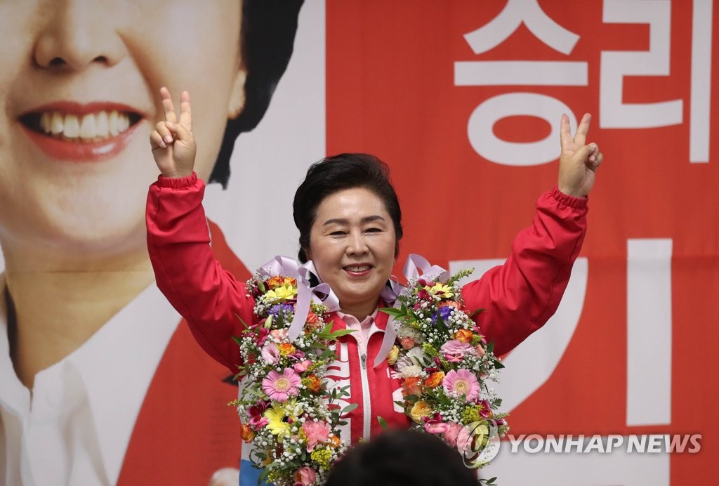 창원의창 김영선 후보 당선 '확실'…경남 최초 여성 의원