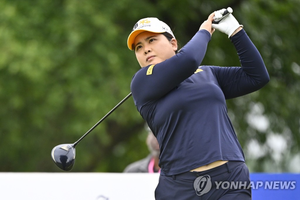 KPMG 여자 PGA 챔피언십서 티샷하는 박인비