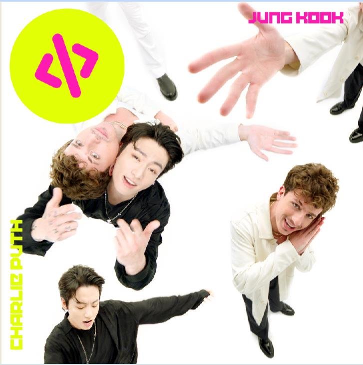 Esta fotografía, proporcionada por Warner Music, es una imagen promocional de "Left and Right", un sencillo de colaboración entre Jungkook, miembro del gigante del K-pop BTS, y el famoso cantautor estadounidense Charlie Puth. (Prohibida su reventa y archivo)