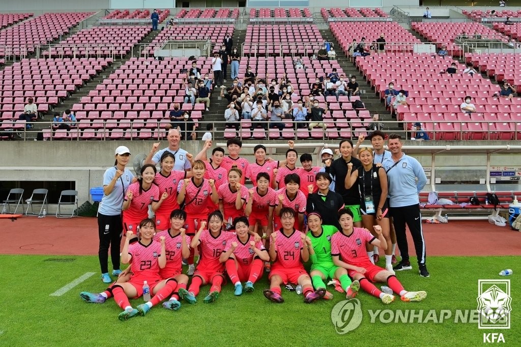 여자축구, 대만전 4-0 승리