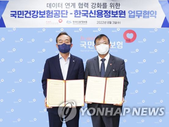 Acordo de Serviços de Informação de Crédito da Coreia e Corporação de Seguros de Saúde, Acordo de Trabalho para Fortalecer a Cooperação de Dados