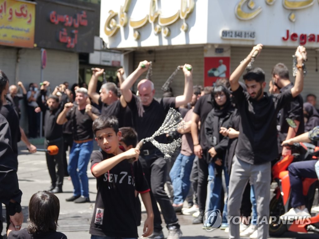 이슬람 시아파 최대 행사 '아슈라'