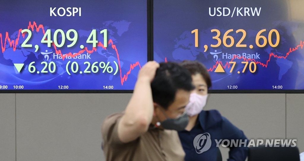 Las acciones de Seúl caen por 2º día debido a las preocupaciones sobre el aumento del tipo de interés de EE. UU.