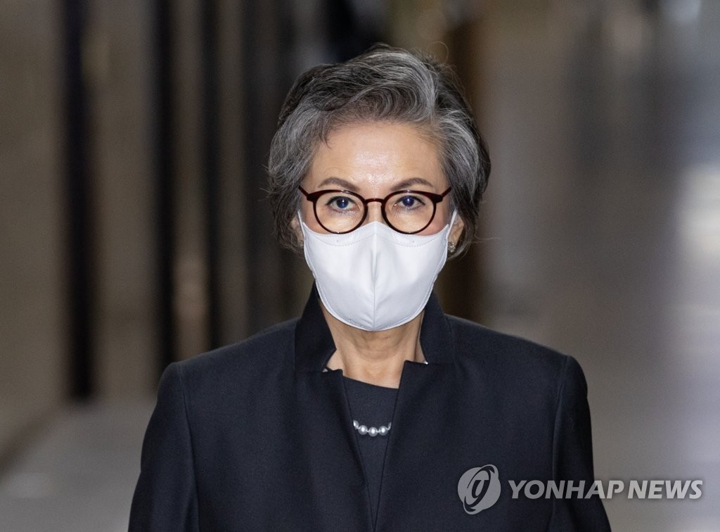 Lee Yang-hee, chief of the ruling People Power Party's ethics committee, attends a committee meeting at the National Assembly in western Seoul on Sept. 28, 2022. (Pool photo) (Yonhap)