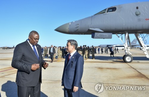 (News Focus) Allies' defense chiefs highlight watertight alliance based on full extended deterrence against N. Korean threats