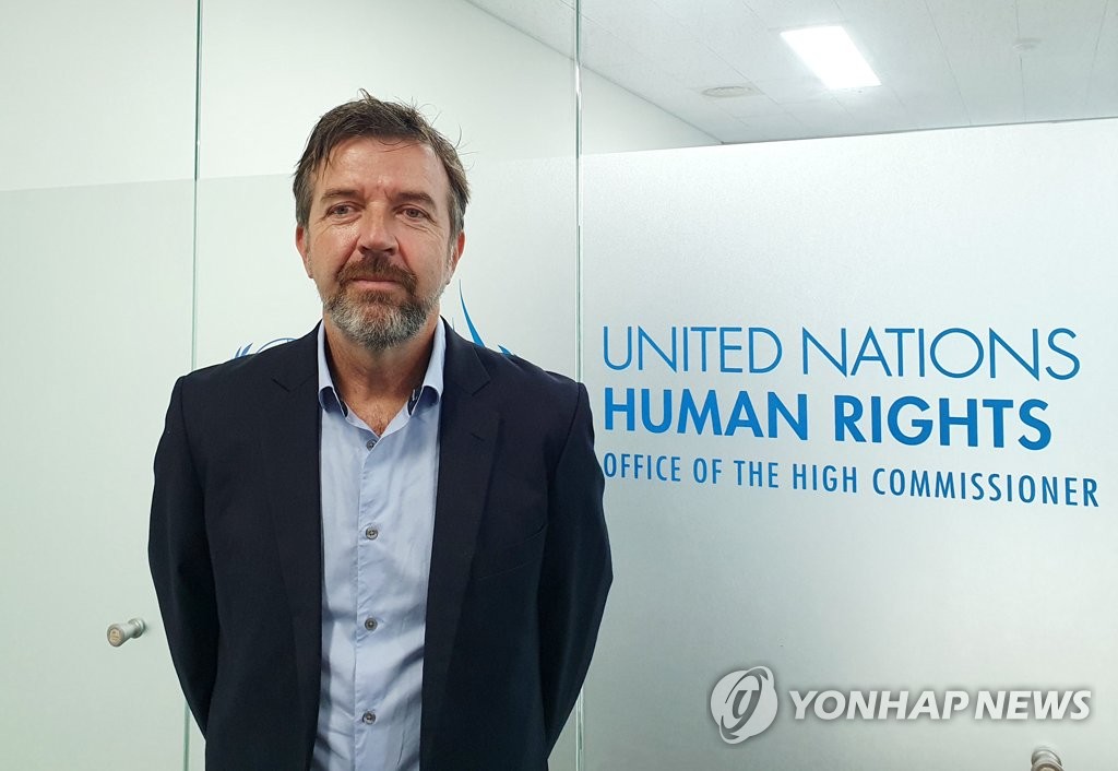 This photo, taken Nov. 10, 2022, shows James Heenan, representative of the U.N. Human Rights Office in Seoul. (Yonhap)