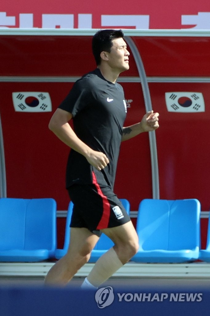 (World Cup) Injured defender Kim Min-jae returns to S. Korean starting lineup vs. Brazil