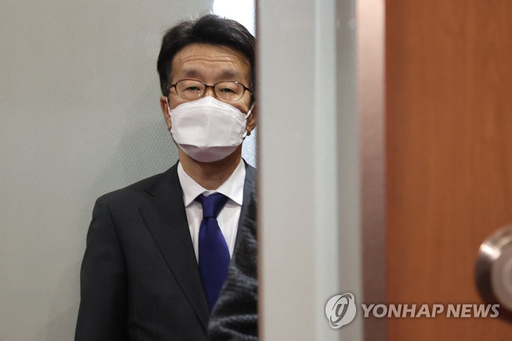 This photo, taken on Dec. 16, 2022, shows Naoki Kumagai, deputy chief of mission at the Japanese Embassy in Seoul appearing at the foreign ministry. (Yonhap)