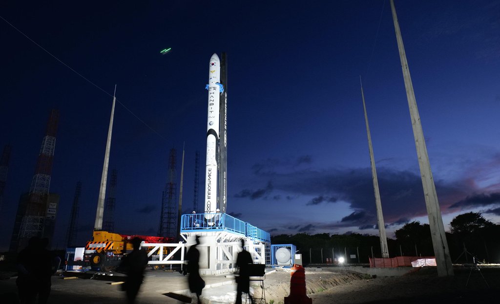 Premier lanceur civil pour petits satellites de la Corée du Sud, HANBIT-TLV. (Photo fournie par Innospace. Revente et archivage interdits) 