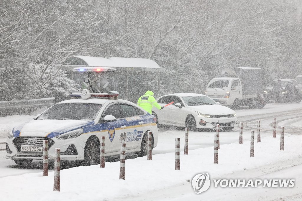 済州島に大雪警報