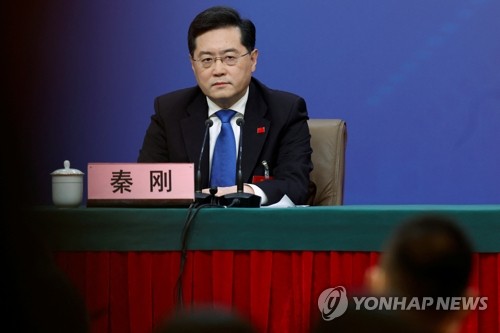 친강 "세계갈등, 민주 對 권위주의 아닌 발전 對 발전억제"