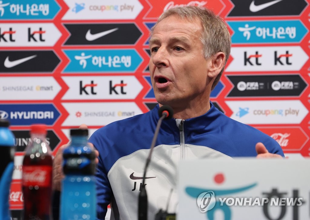 Klinsmann 'excited' to play 'very good' Uruguay in 2nd match for S. Korea