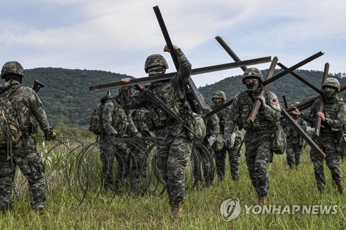 黄海北部の島での防衛訓練終了　韓国軍「敵のいかなる挑発にも報復」