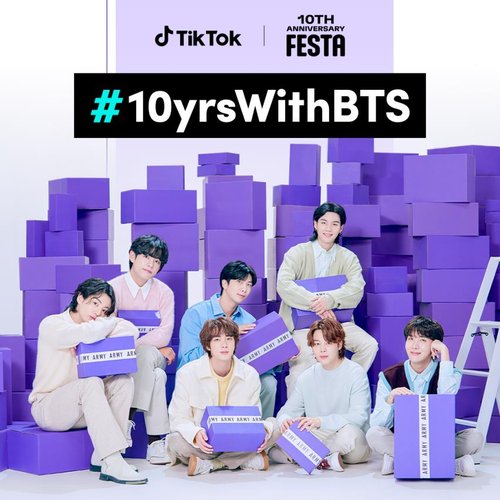 Campaña de TikTok para conmemorar el 10º aniversario de BTS