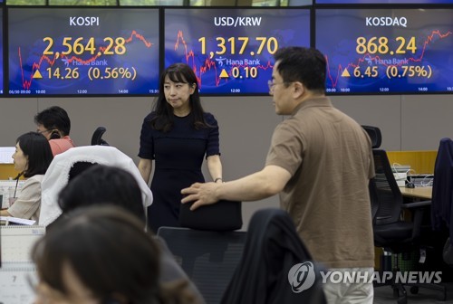 코스피, 기관 매수세 유입에 상승 전환…2,560대(종합)