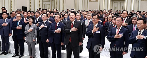 Yoon says 'communist totalitarian forces' will not stop attempt to disturb free society