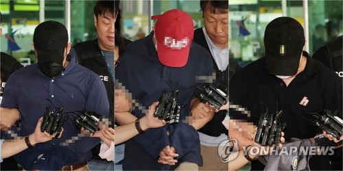 '경찰관 추락사' 마약모임 주도한 3명 구속심사