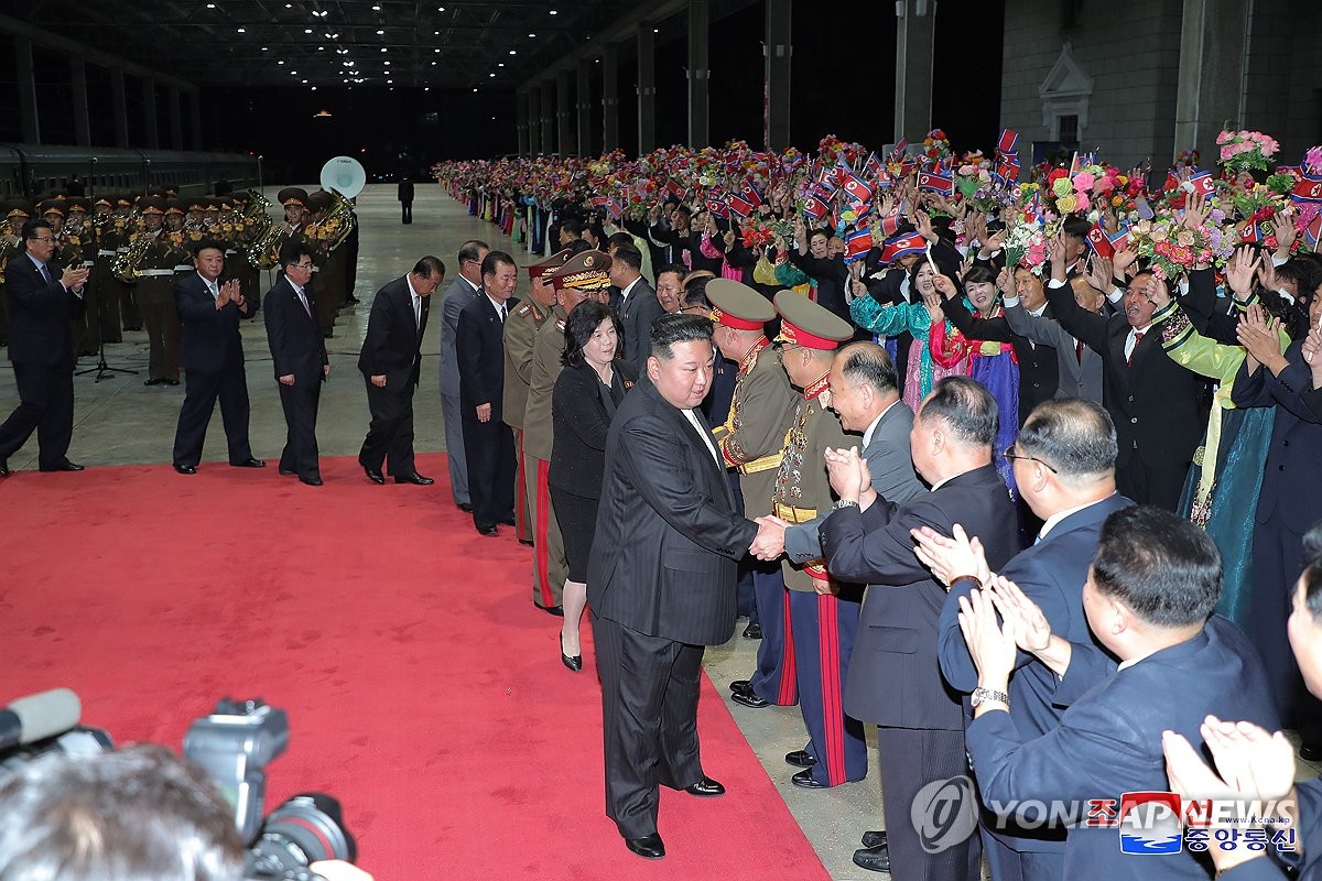 N. Korea leader arrives in Pyongyang after Russia trip
