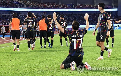  No time to celebrate for S. Korean goal scorer after win over China in men's football quarters