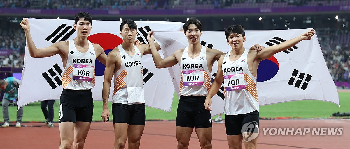 남자 400ｍ 계주, 아시안게임 동메달
