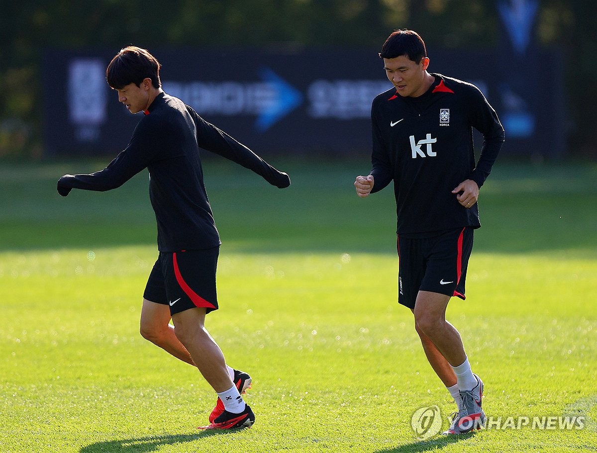 몸 푸는 이재성-김민재