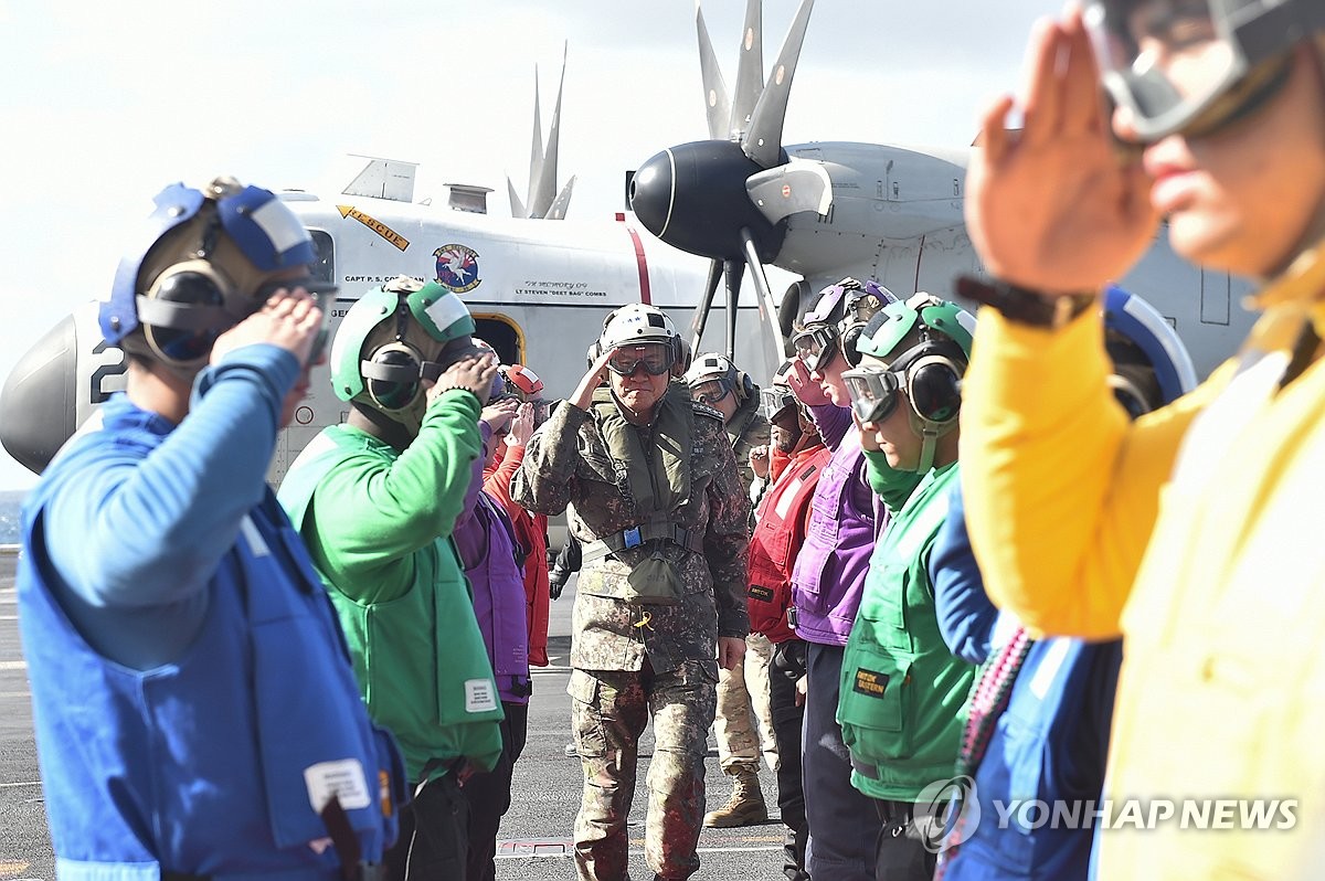 S. Korea-U.S.-Japan Joint Naval Drill | Yonhap News Agency