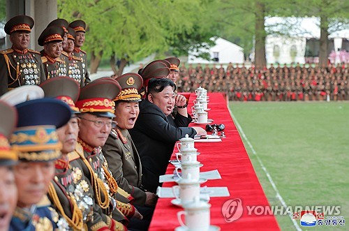 N. Korean leader visits military school