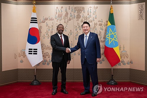 Yoon et le Premier ministre éthiopien