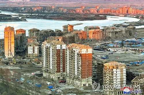 N. Korean leader inspects flood-hit areas under reconstruction