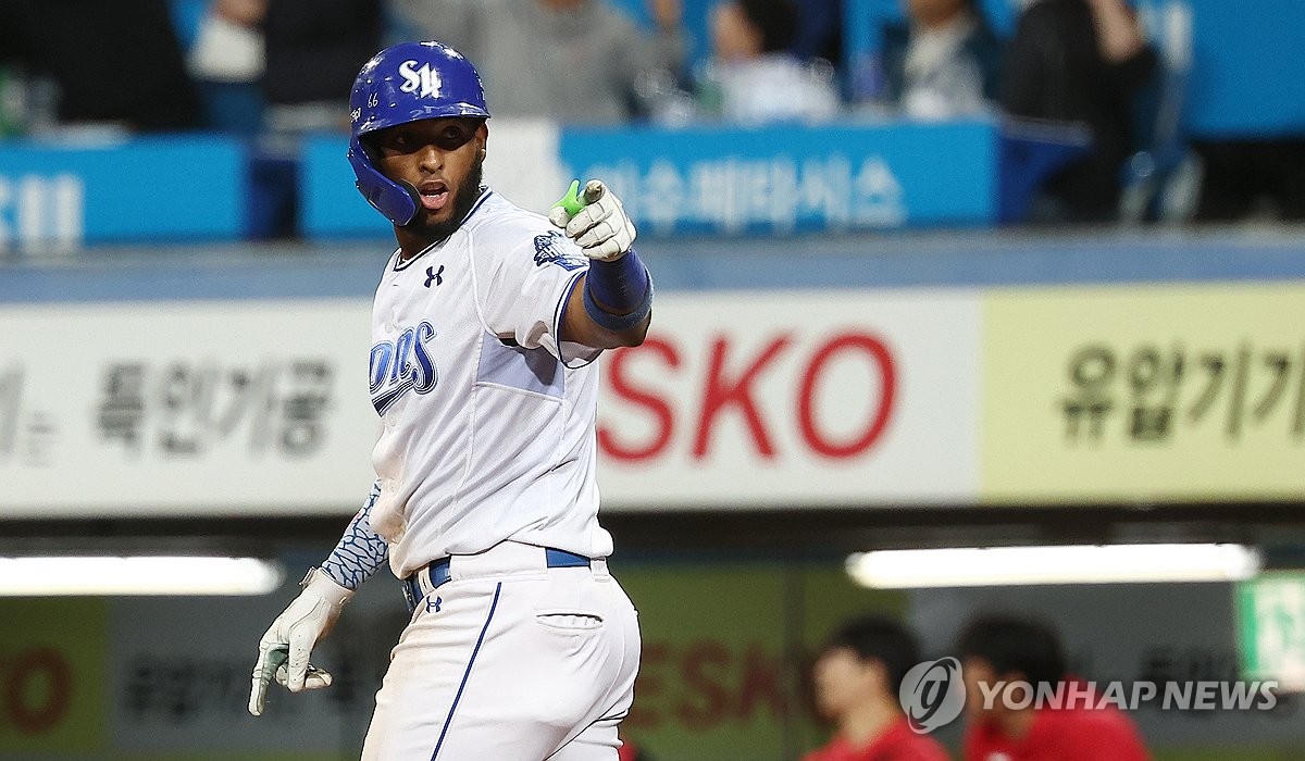 삼성 PO로 이끈 8회 투런포…디아즈 선수 생활 최고의 홈런(종합)