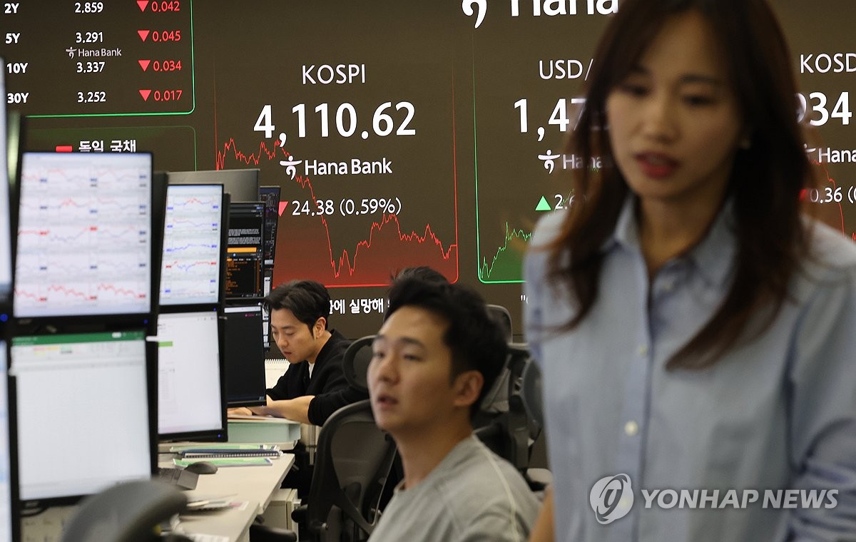 (LEAD) Seoul shares fall for 3rd day after Fed's rate cut