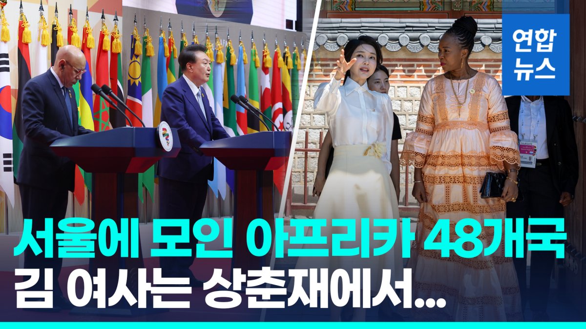 [영상] 한국서 아프리카 48개국과 첫 정상회의…배우자 오찬 행사도