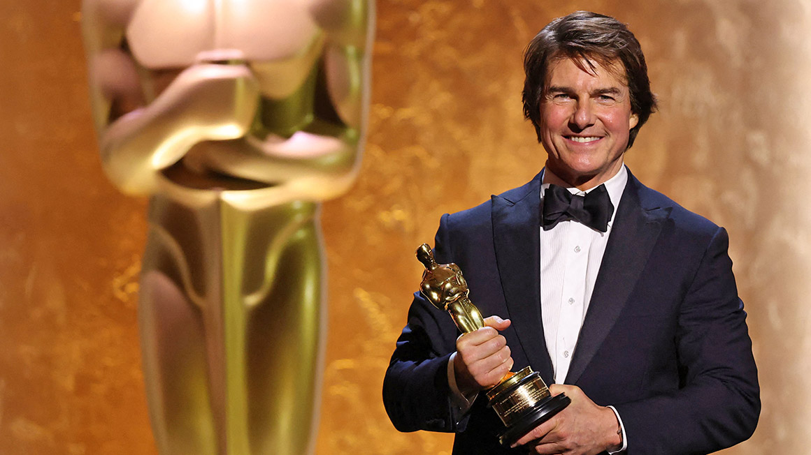 톰 크루즈, 생애 첫 오스카 트로피 안았다…40여년 만에 공로상
